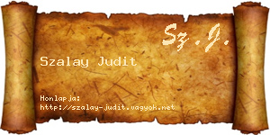 Szalay Judit névjegykártya